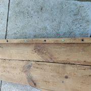 Vintage pine bed chalet style Chamonix for one person.