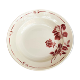 Hollow dish pink flower red ML Mill of vintage Wolves