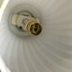 Pleated opaline ceiling circa 1950