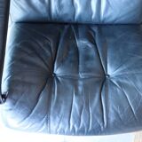 Siesta armchair Westnofa ingmar relling vintage black leather