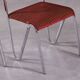 Vintage steel stacking chairs, Germany, 1980s, set of 4