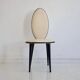 Chaise en vinyle crème et noir Umberto Mascagni