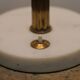 Table lamp in brass, glass and marble attributed to Stilux, Italy, 1950s.