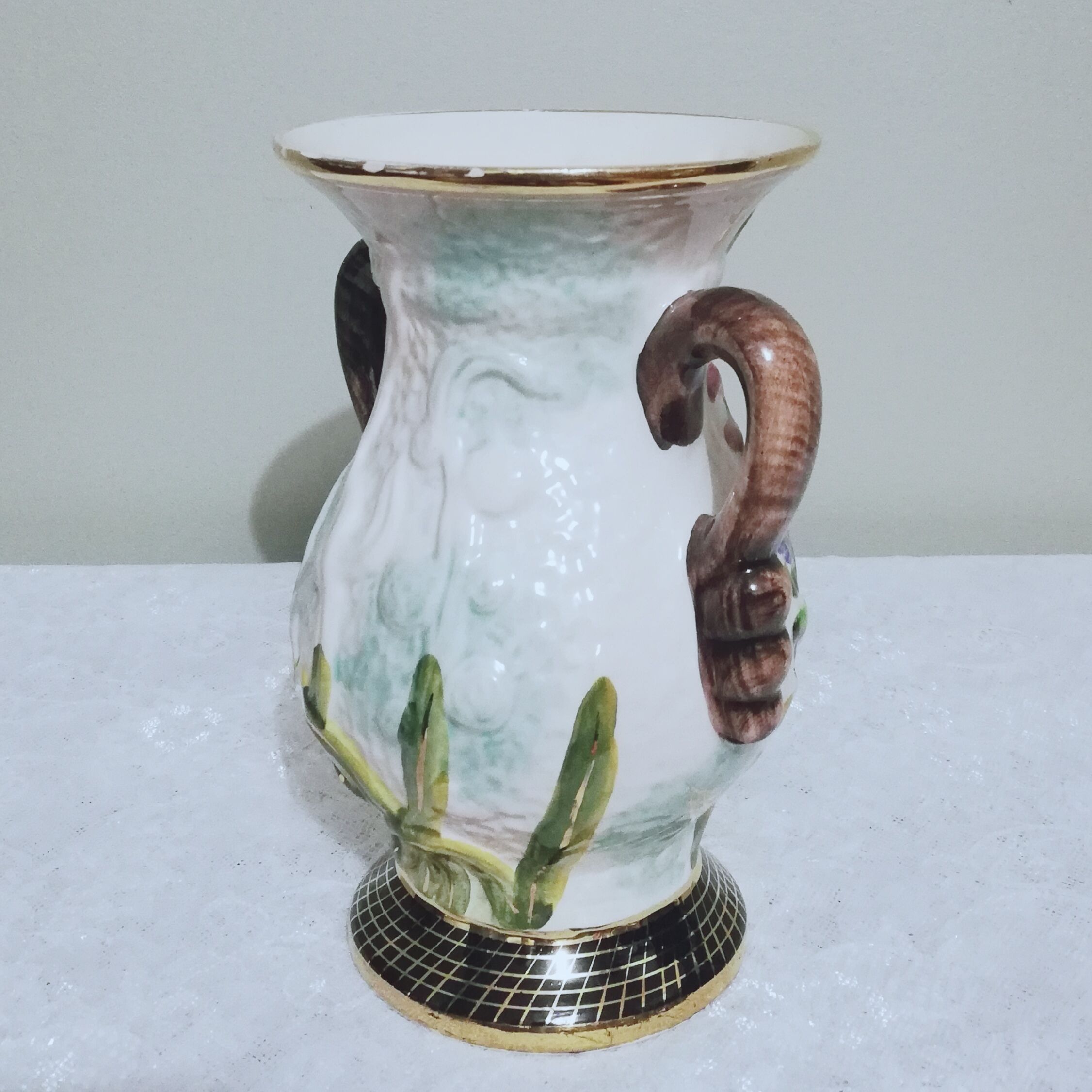 Ceramic vase signed Hubert Bequet