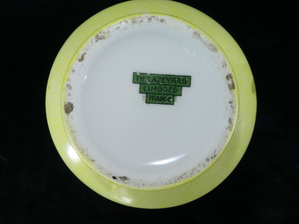 Pair of Limoges porcelain vases decorated with rose bushes