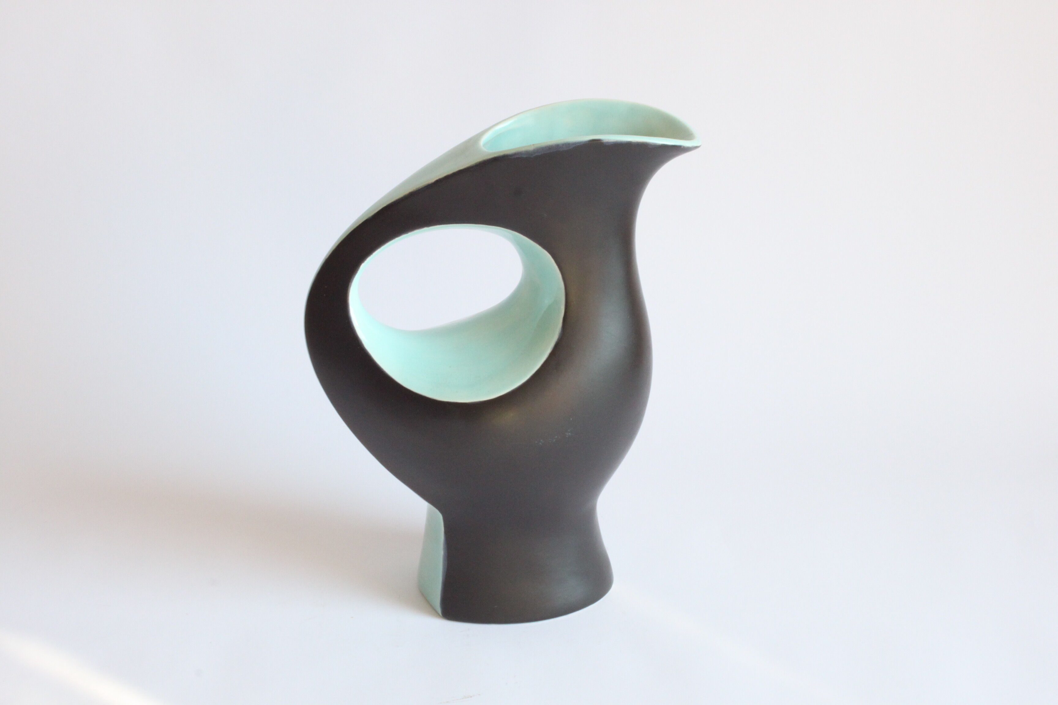Vase en céramique zoomorphe d’André Bayer, Bruxelles années 1950