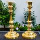 Magnificent pair of golden candlesticks