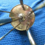 Chandelier brass mother-of-pearl capiz flowers