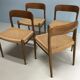 Set de 4 chaise N.O.Moller