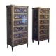 Pair of Louis XVI Weekly Tables in Black and Gold Lacquer, 18th Century