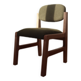 Office chair in solid beech and terry fabric