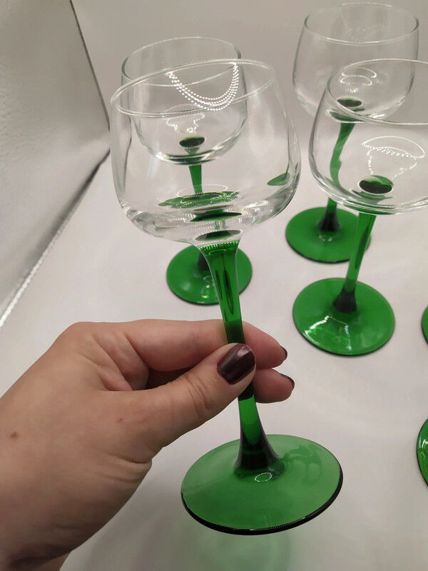 6 verres alsaciens à vin blanc