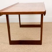 Grande Table basse, ou banc, Danoise en Teck par Peter Lovig Nielsen 1960.