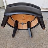 Pair of armchairs in imitation leather