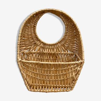 Old wicker basket to hang