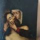 17th-century antique copper painting - Mary with Christ -