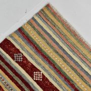 Tapis Kilim moderne rouge doux 5x7, 156x224 cm