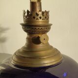 Oil lamp tank in blue of Sévres