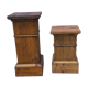 2 pine wood bases