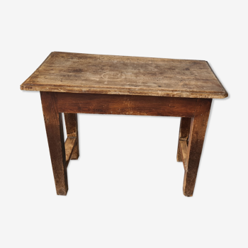 Handmade stool in solid wood