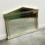 Large Vintage Horizontal Hollywood Regency Mirror by De Knudt, Belgium 1980