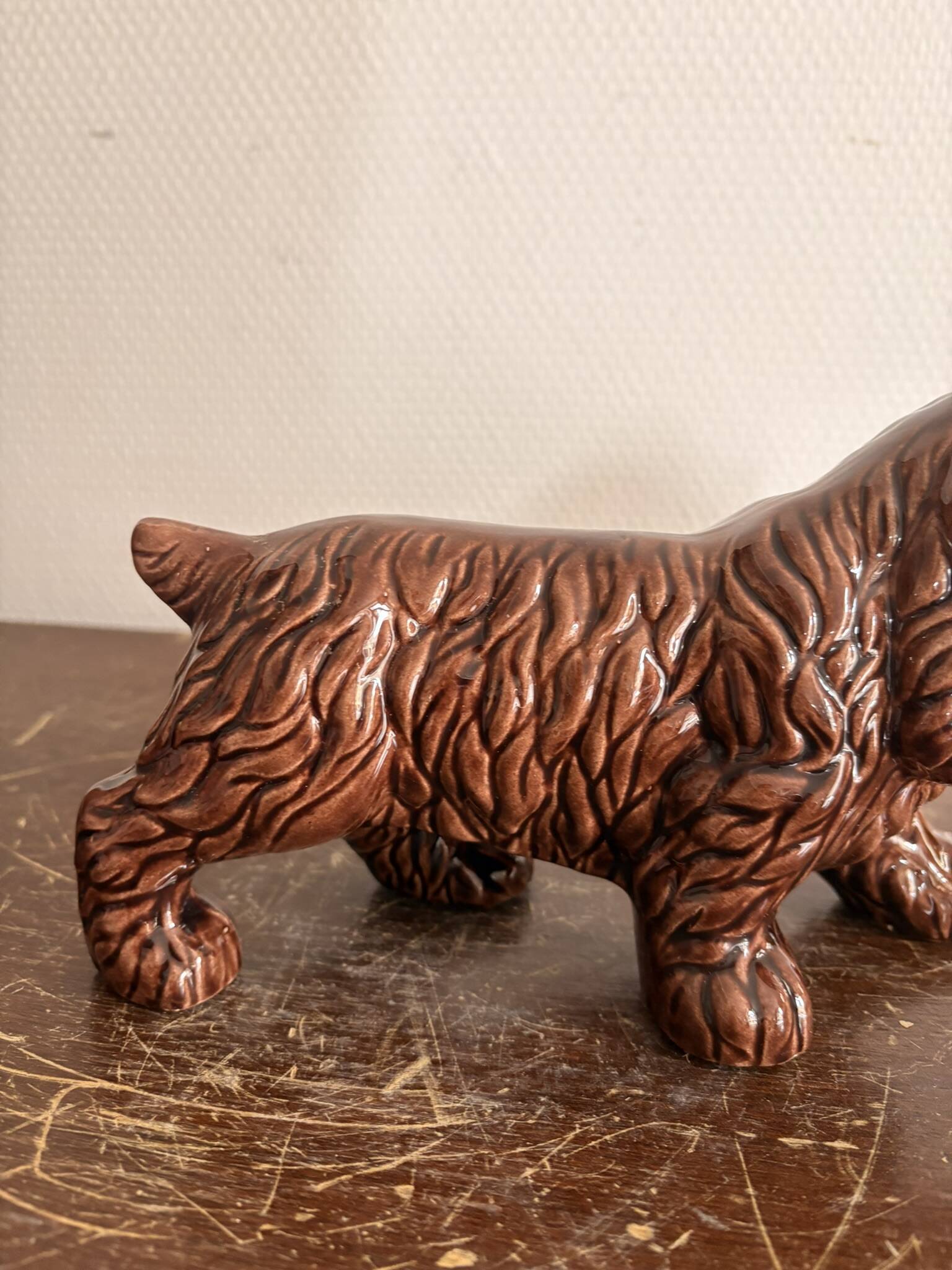 Ceramic Sculpture Cocker Spaniel 1950 1970