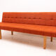 Mid century folding sofa-bench, 1960s, Czechoslovakia