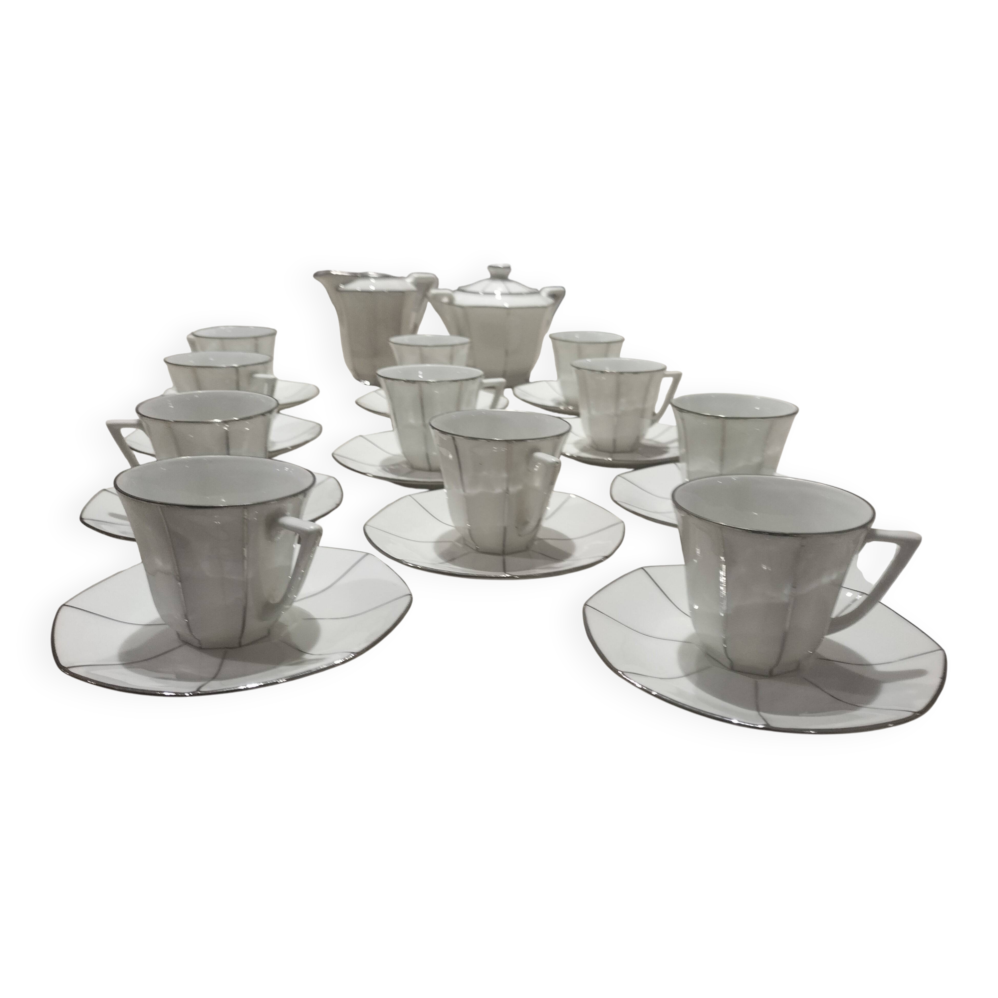 Art Deco coffee service Lourioux Foecy