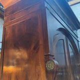 Wardrobe in walnut and marquetry and boxwood fillets from the Consulate period circa 1810