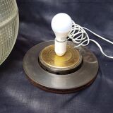 Holophane ball lamp on pedestal