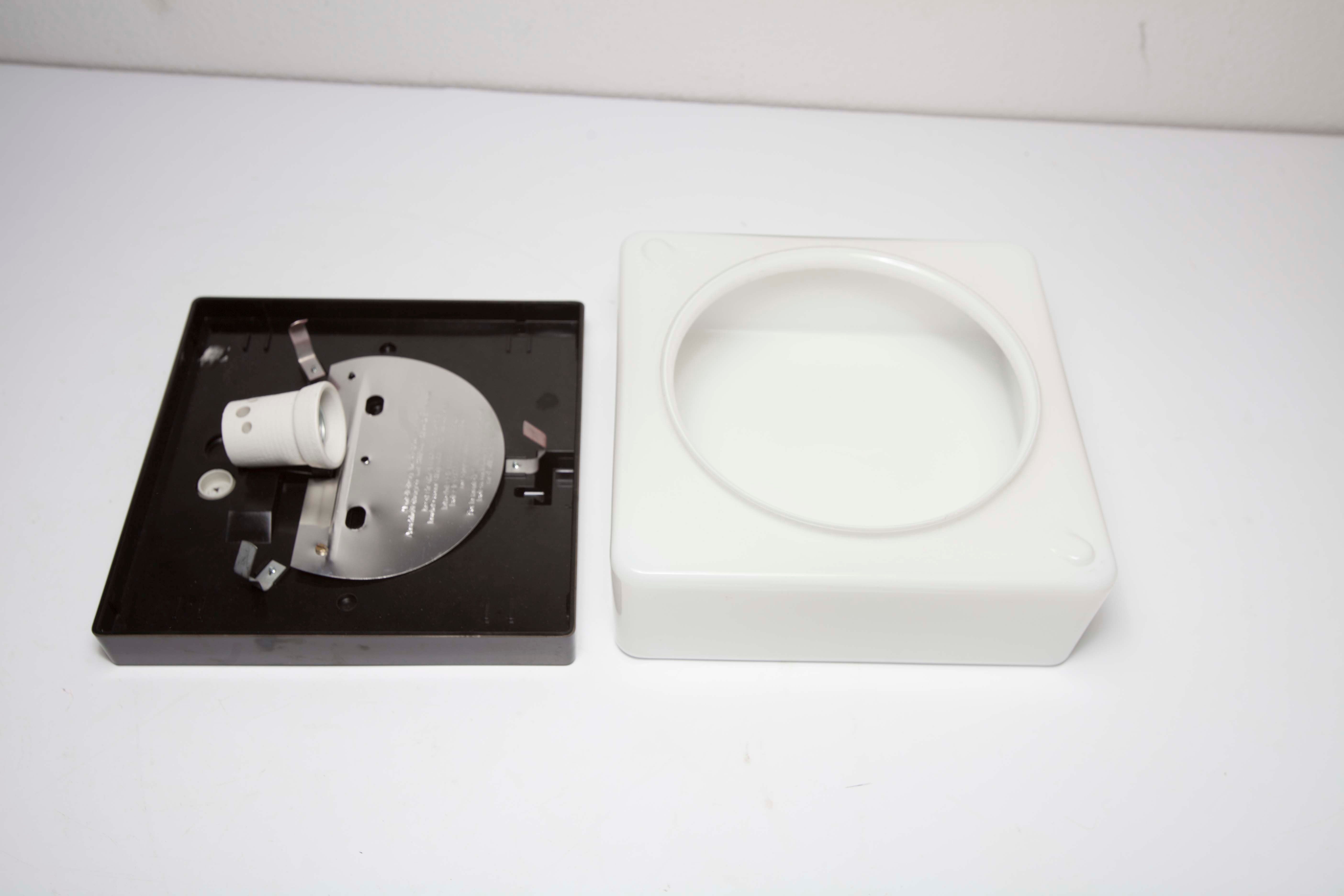 70 square white opaline ceiling