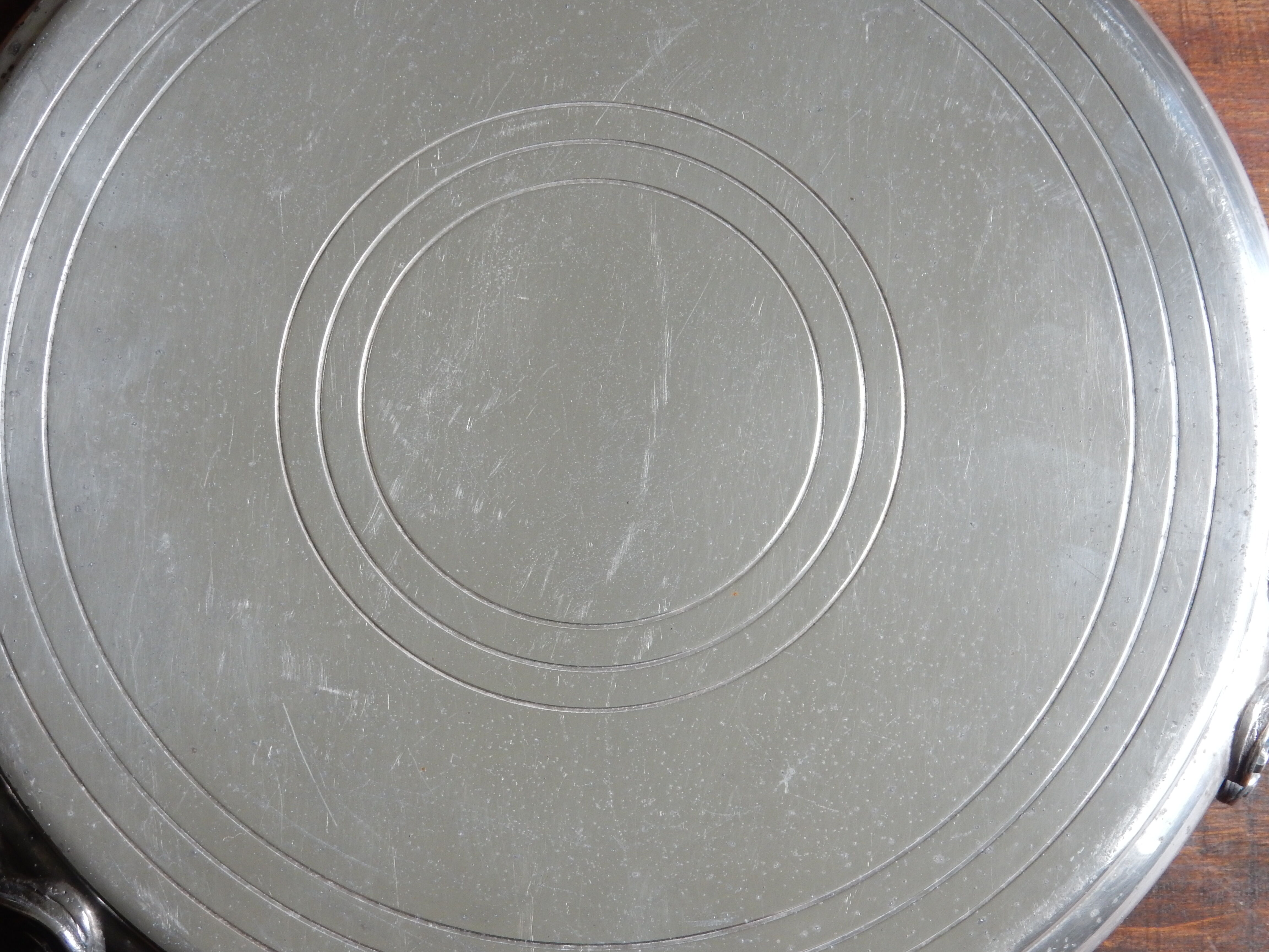 Silver metal underside, France