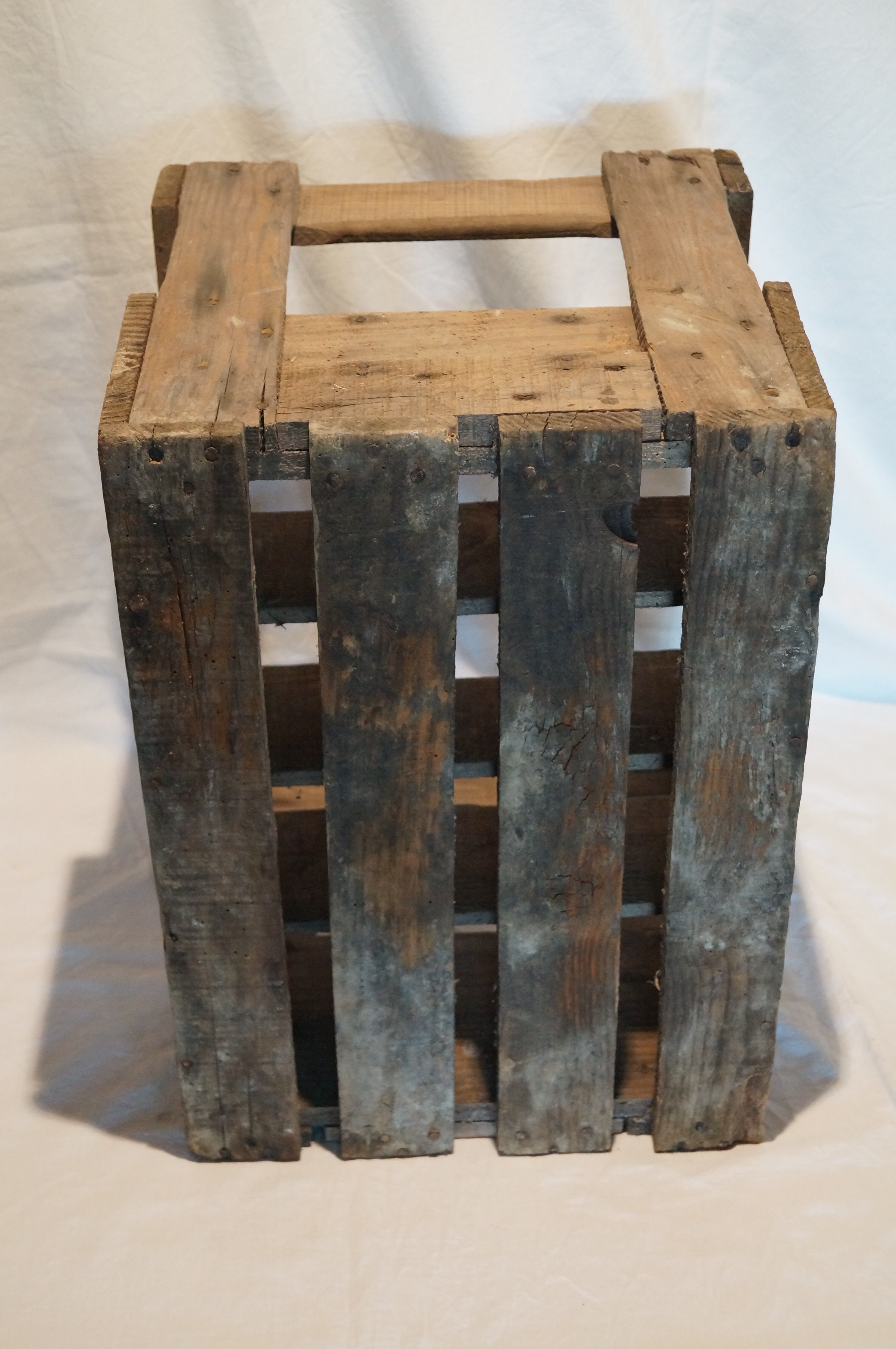 Old bottles wooden door