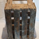 Old bottles wooden door