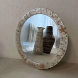 Vintage shell mirror handmade from the 70s.