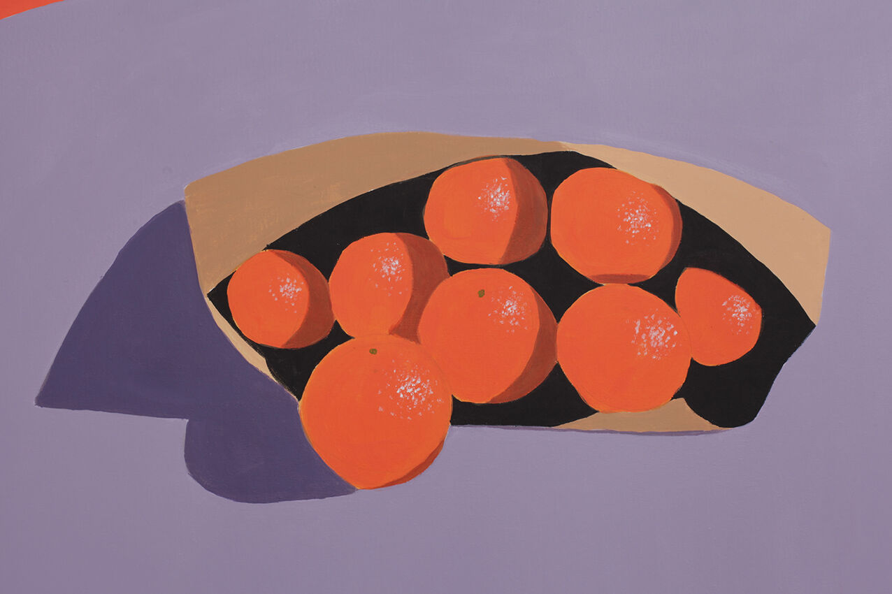 Contemporary painting on canvas - Oranges