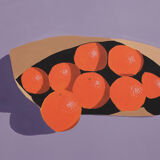 Contemporary painting on canvas - Oranges