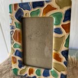 Enamelled ceramic frame