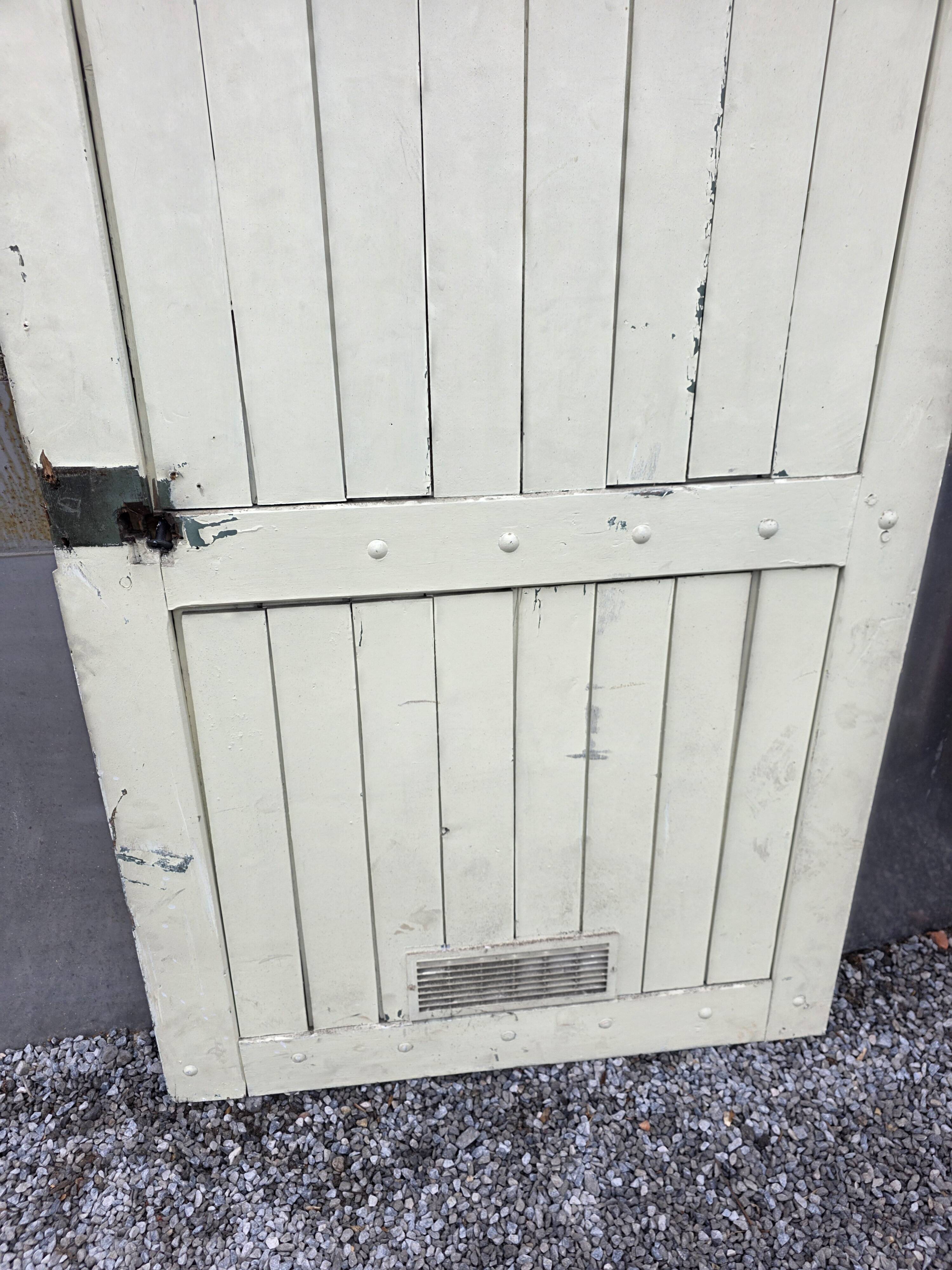 Solid oak door from the 19th century.