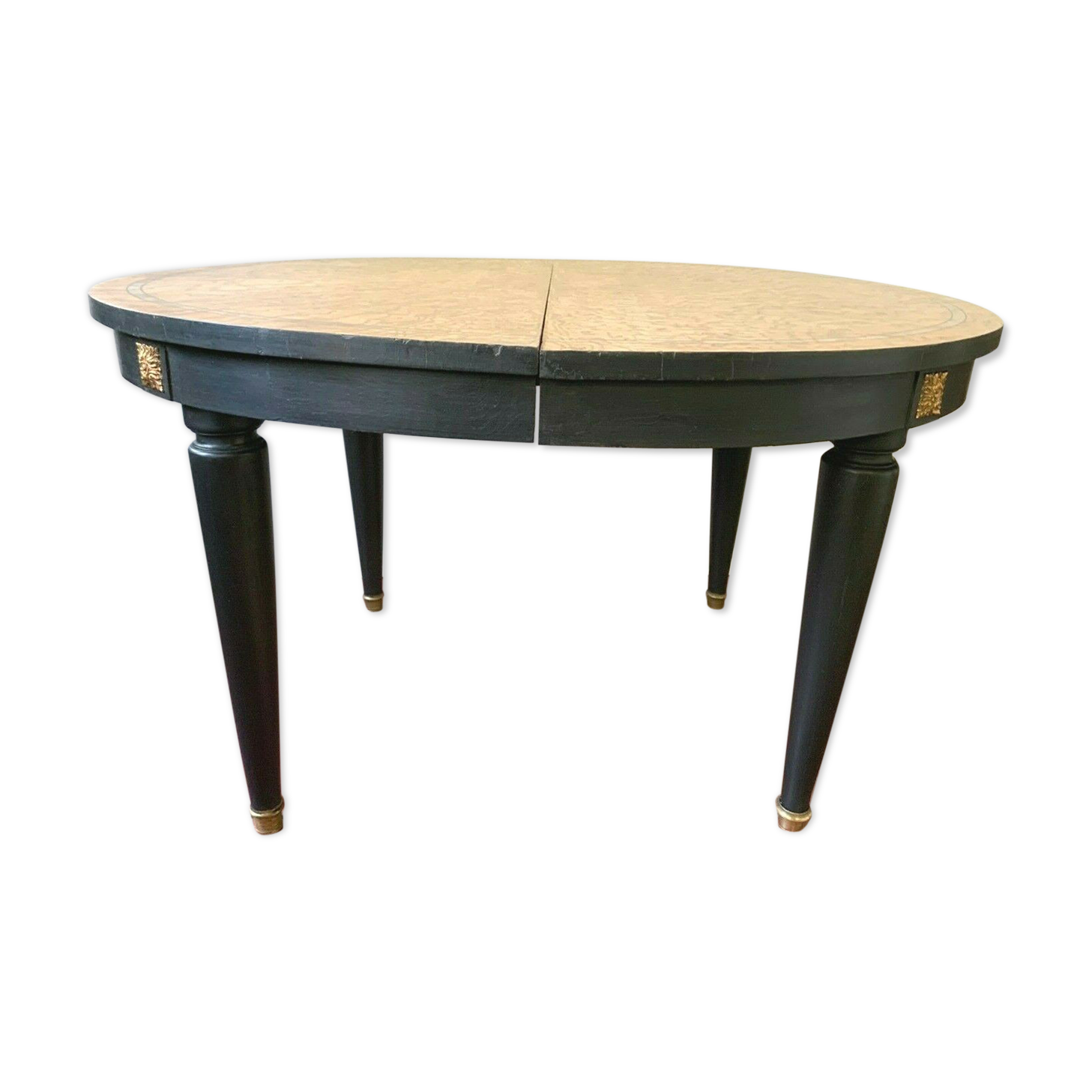 Louis XVI style table in patinated wood