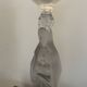 3 clear glass candle holders