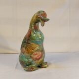 Animal statuette in double-layer lacquered glass by Jean-Noël Bouillet