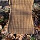 Vintage 1980 Ikea chair in rattan and aluminum