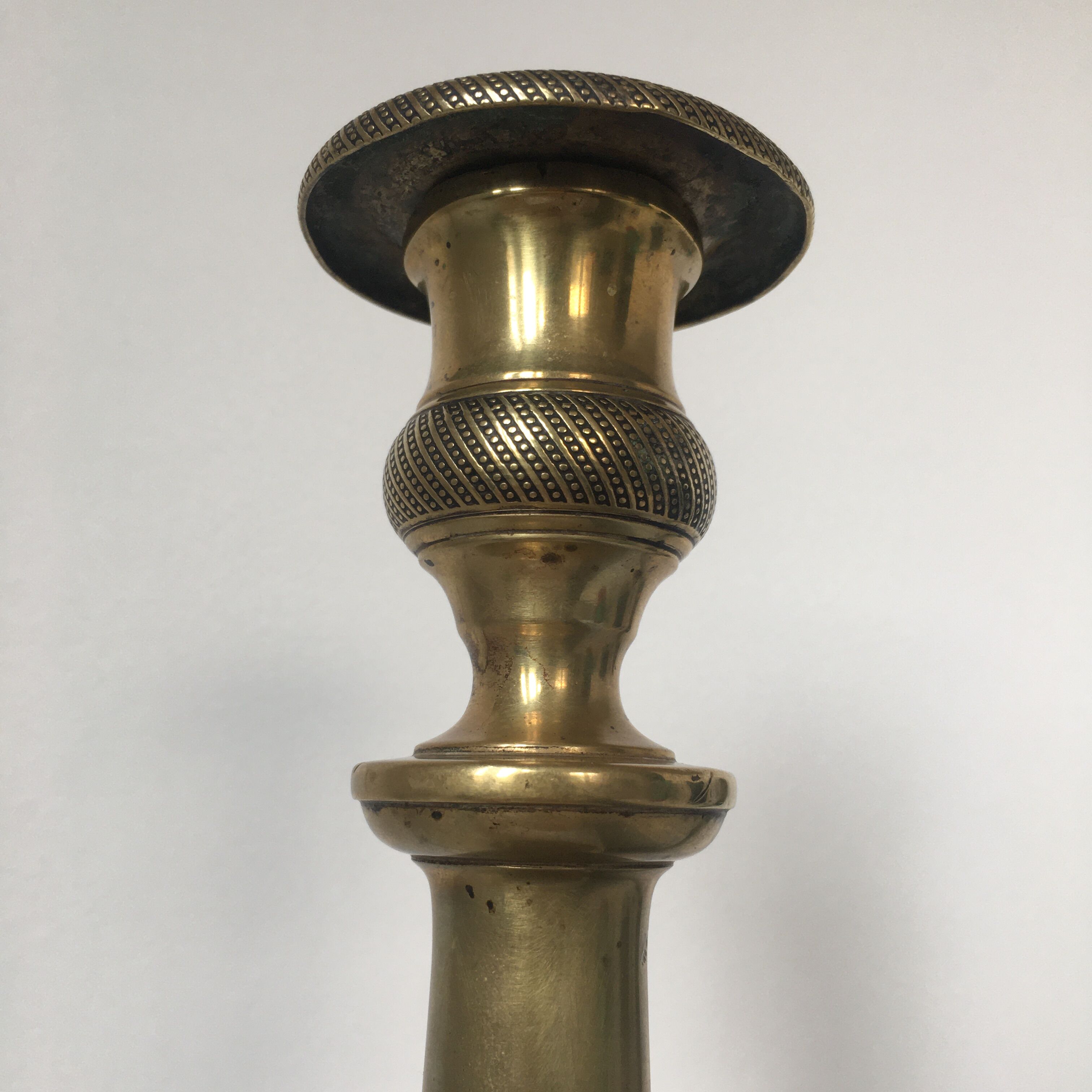 Bougeoir and his Louis-Philippe period brass bobèche