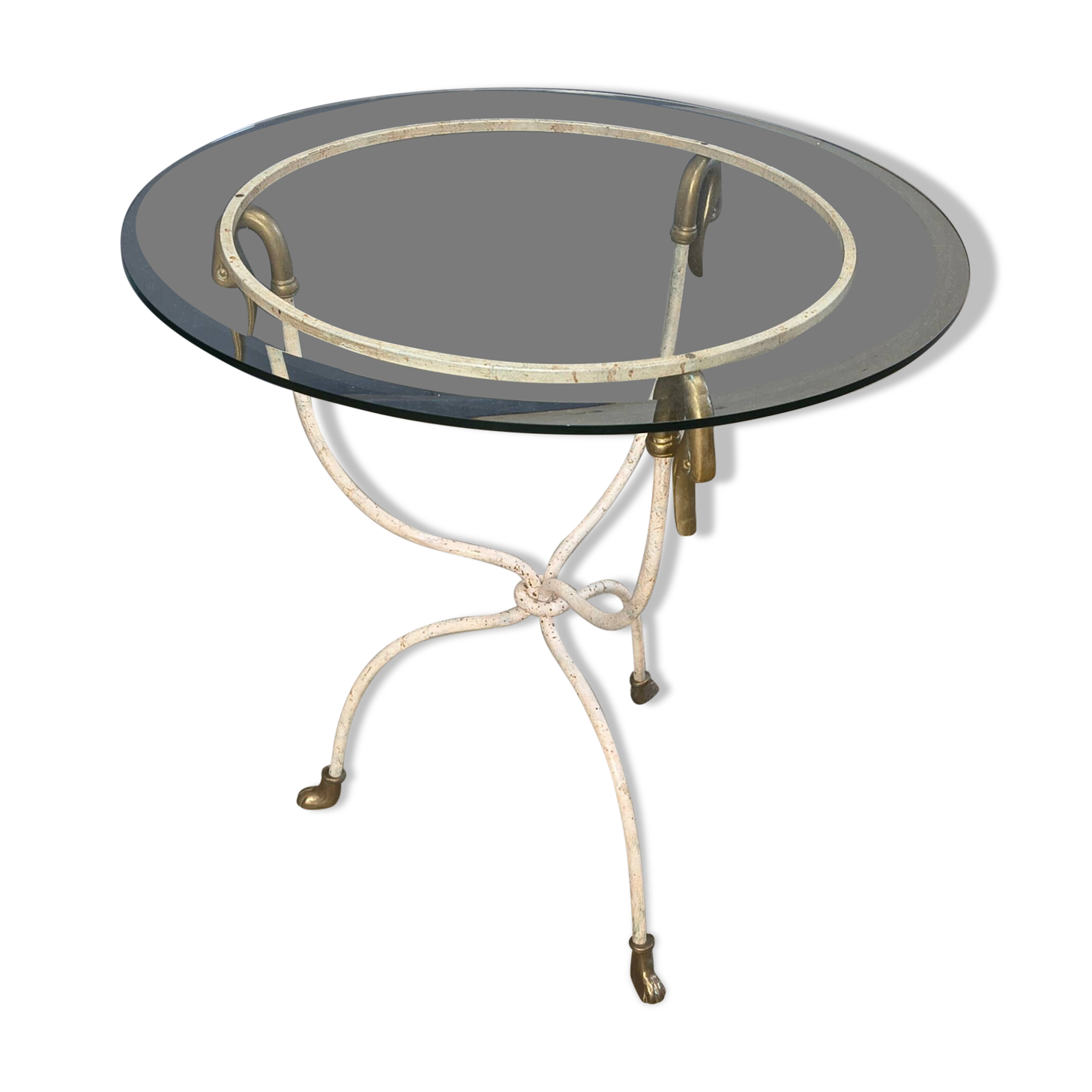 Mid-century Italian swan side table, 1970s