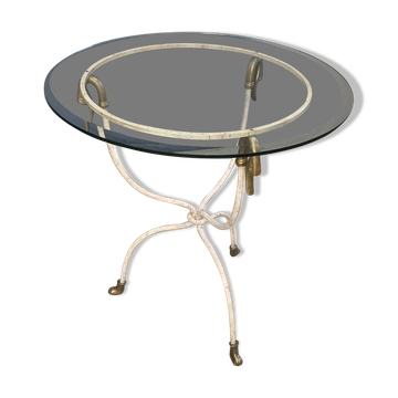 Mid-century Italian swan side table, 1970s