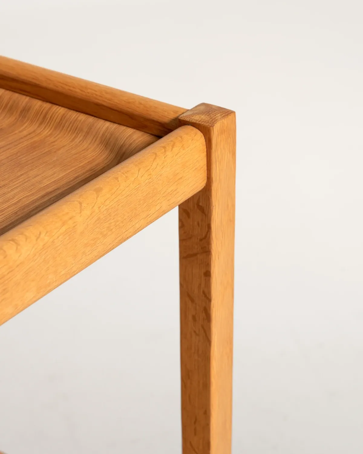Scandinavian beech and oak trolley, 1960s