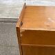 1960s Scandinavian wooden shoe storage cabinet dresser