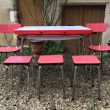 Set Table & Chairs & Kitchen Stools in Formica