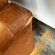 Fauteuil / canapé / canapé vintage couleur cognac